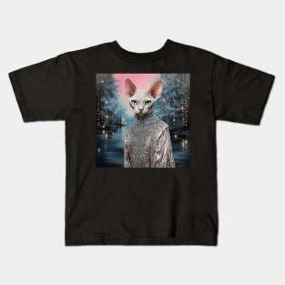 Jewelled Sphynx Kids T-Shirt